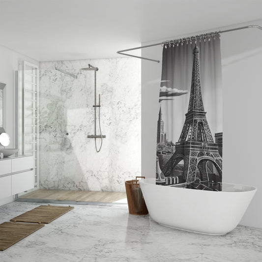 Get the Look of a Luxury Hotel Bathroom with These Designer Shower Curtains