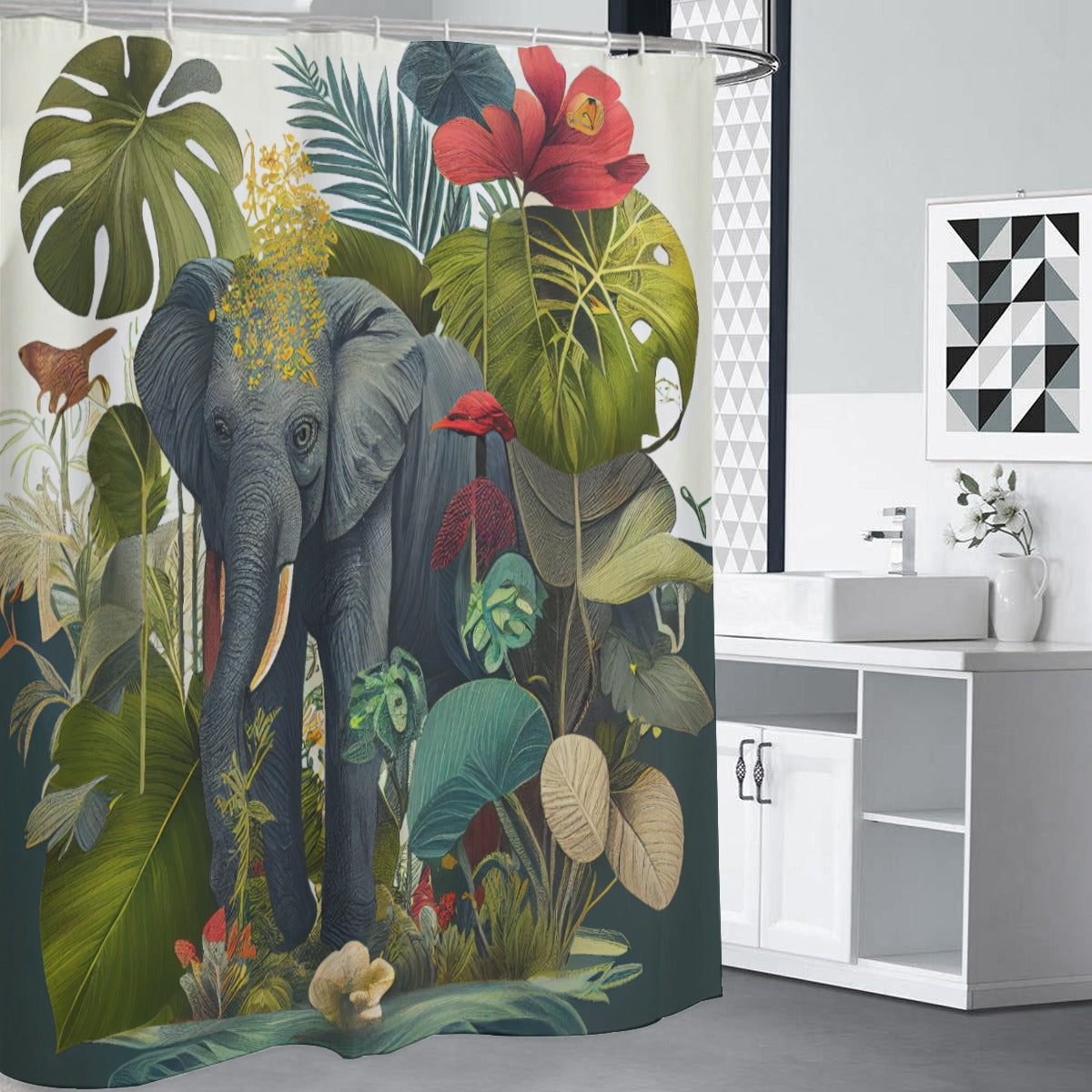 Wild Elephant: A Jungle Oasis