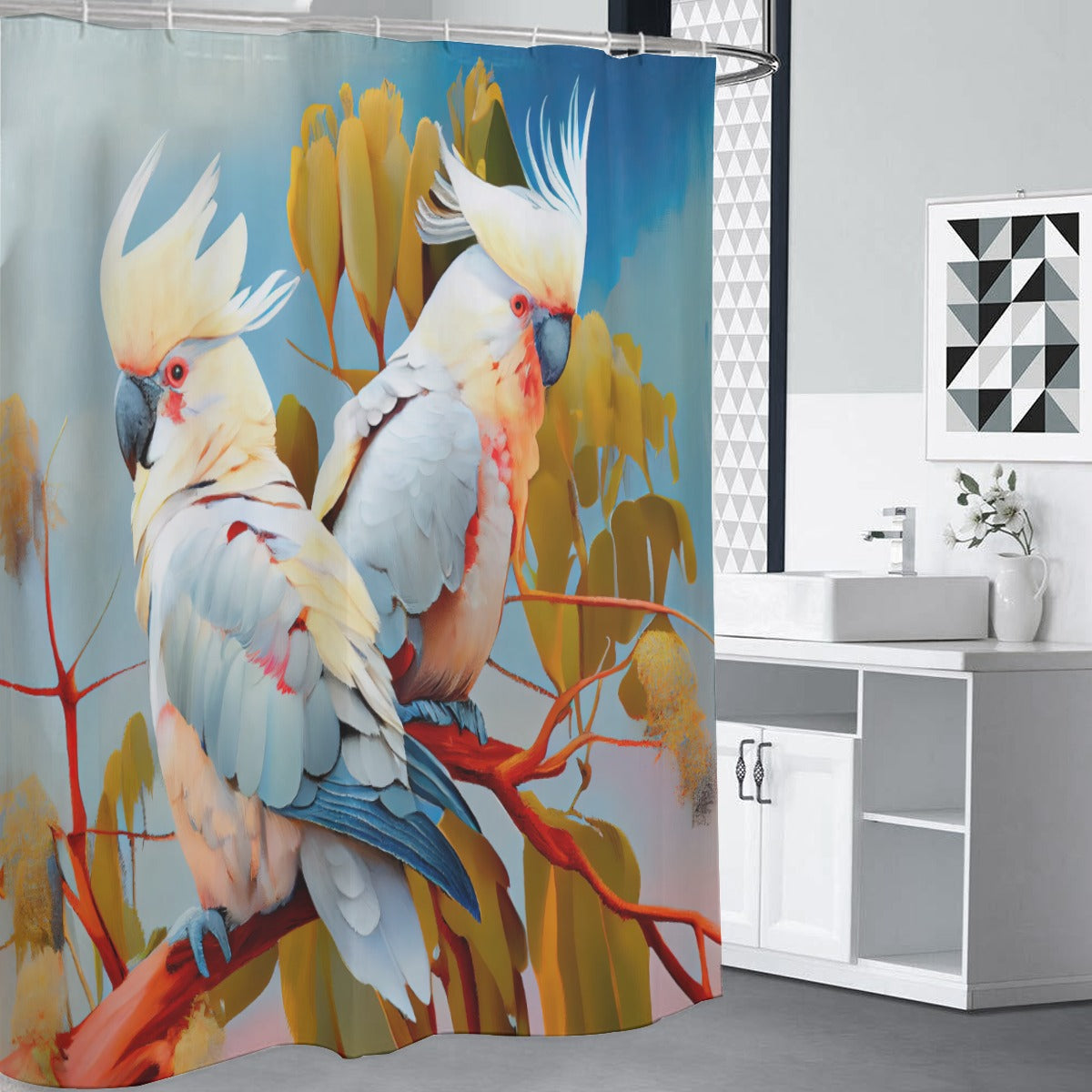 Cockatoos and Eucalyptus